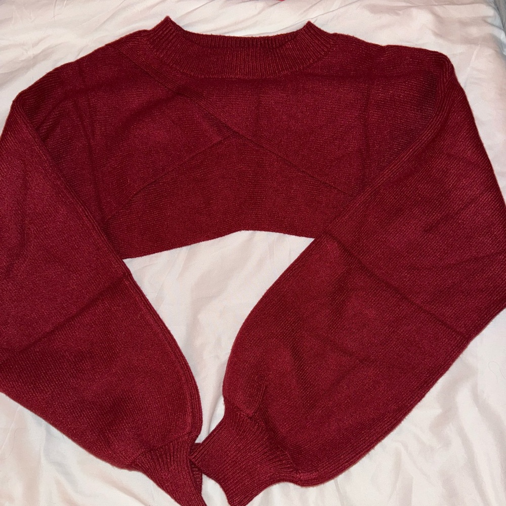 Burgundy sweater